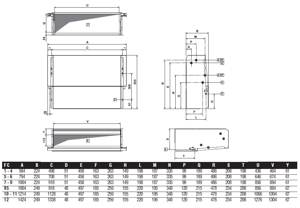 Ventiloconvector necarcasat, GALLETTI - Estro FC F10C